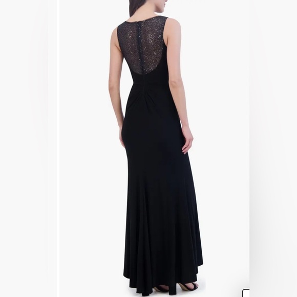 Vince Camuto Sequin Mesh Yoke Column Gown size 6. - Picture 5 of 12